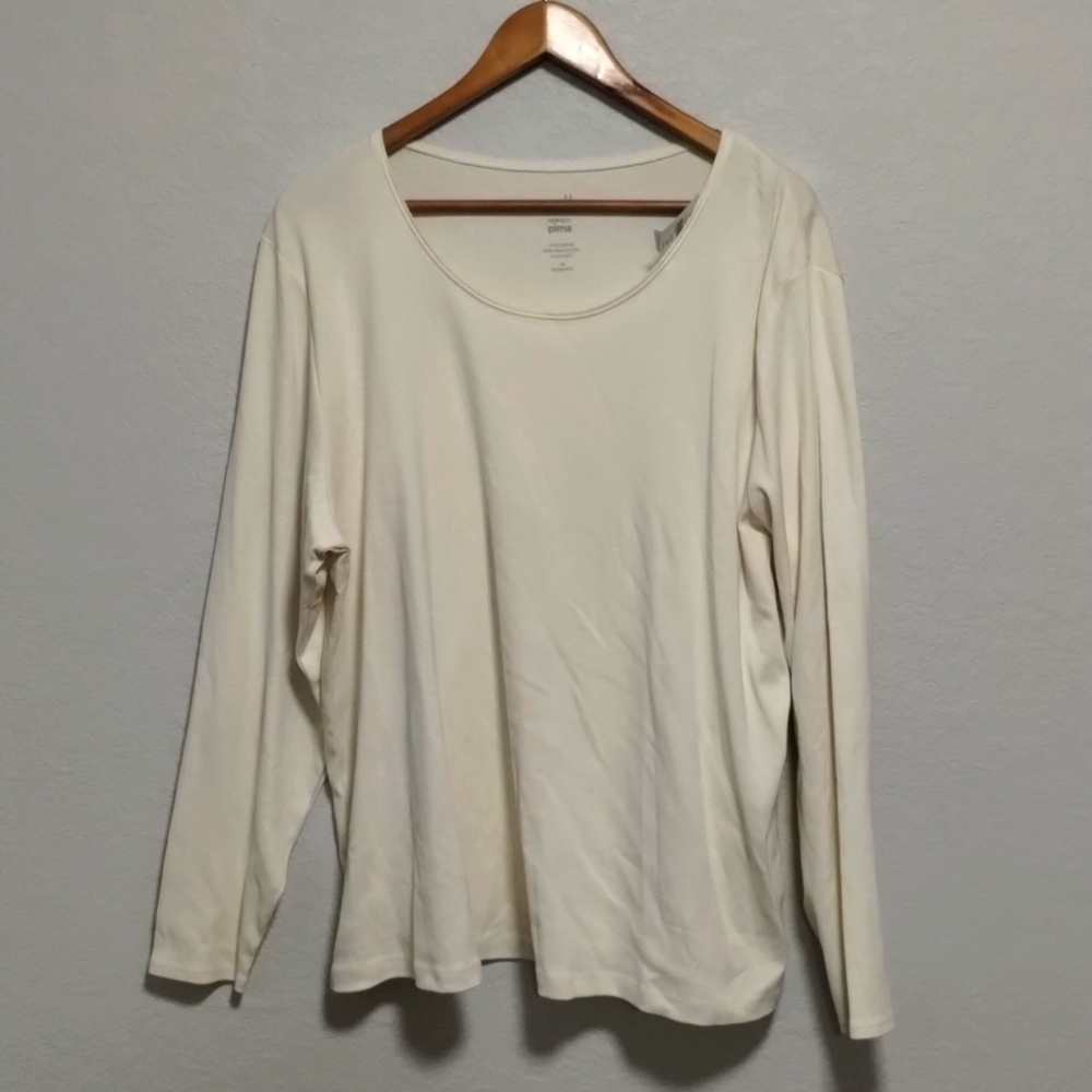 J Jill Pima Cotton Long sleeve Top